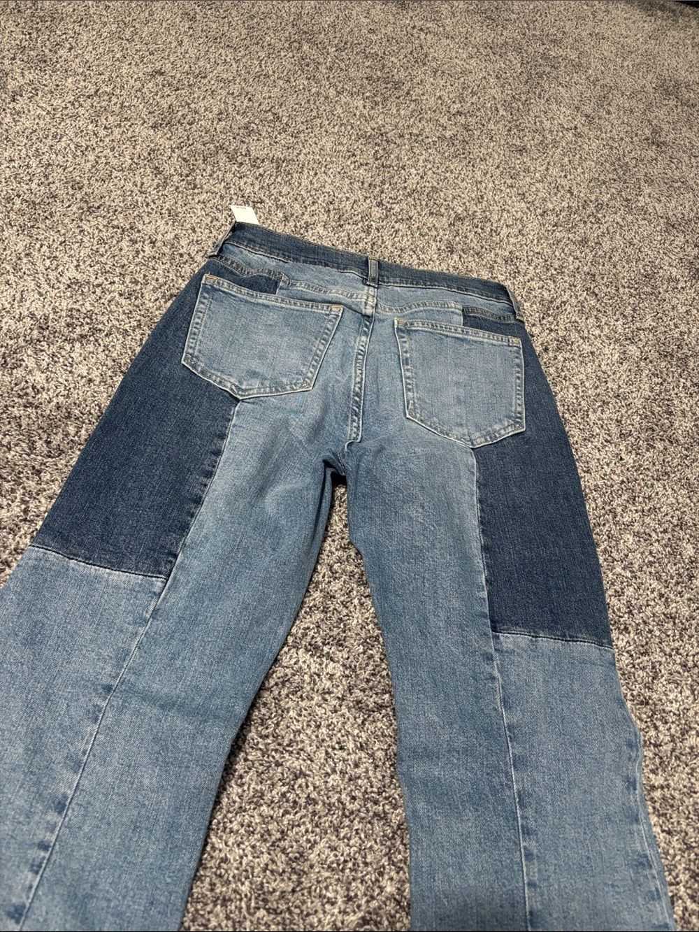 NWT Gap Denim 70’s Flare High Rise Patchwork Jeans 26/2P - Picture 6 of 9